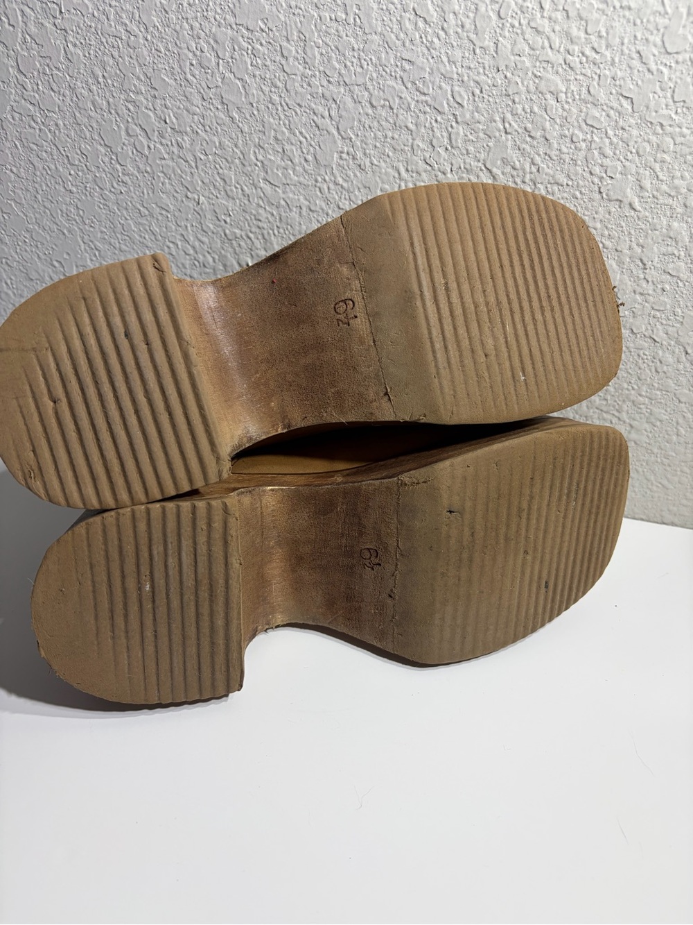 Vintage Y2K Candies Wooden Platform Mules 6.5 - Picture 7 of 9